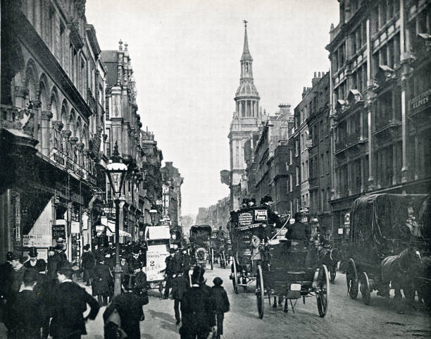 istock Cheapside street 19th century London 1432963020