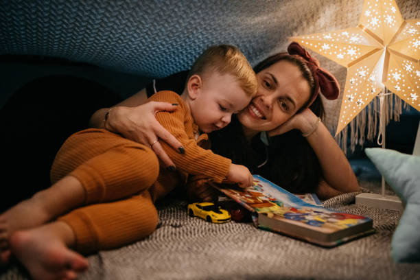 istock Mom and son under the tent 1432970311