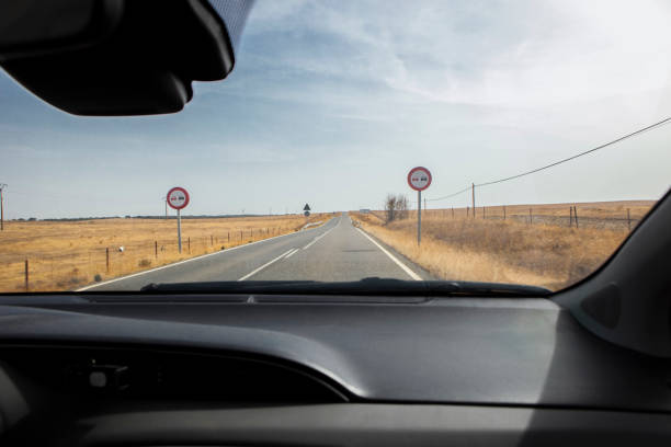 istock View from the inside of the car 1432975146