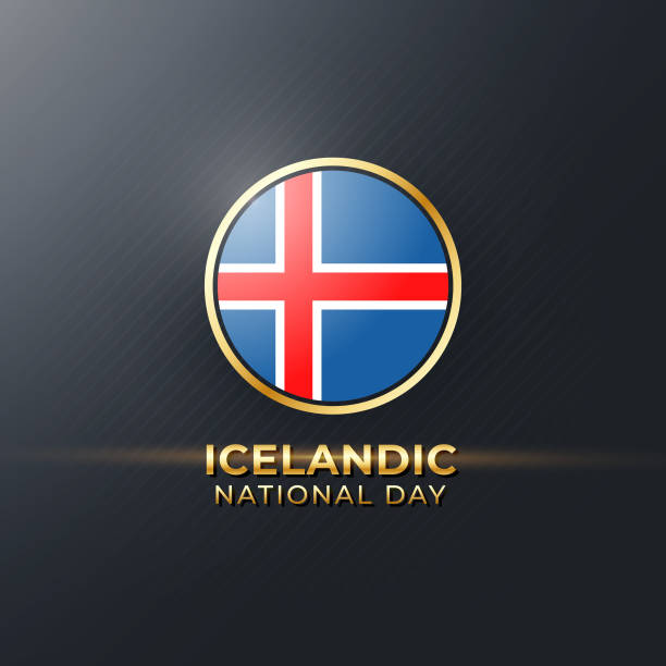 векторная иллюстрация дня исландской республики - getty stock illustrations