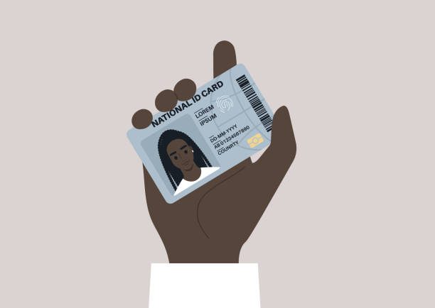 istock A national ID card template, a young female African citizen holding their identification document 1432987330