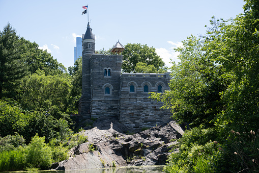 New York, NY, USA - June 10, 2022: Belvedere Castle in Central Park.
