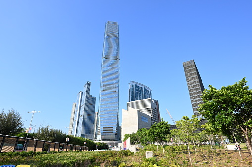 urban tall buildings under construction