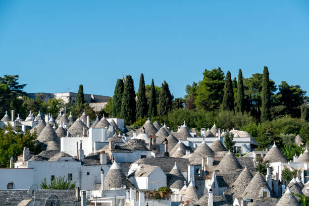 istock scenic historic stone trullis in Alberobello 1433009432