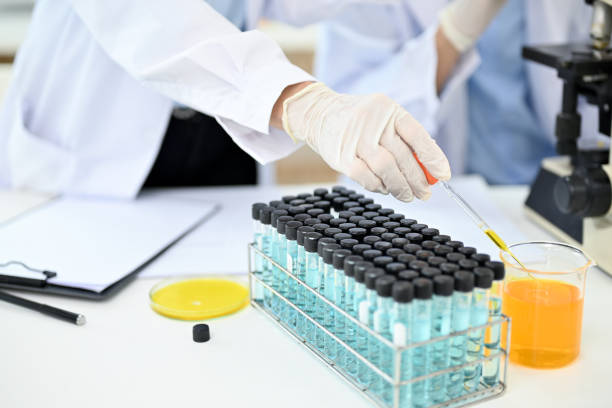 istock A professional chemist or scientist doing some medical experiments in the lab. cropped 1433015823