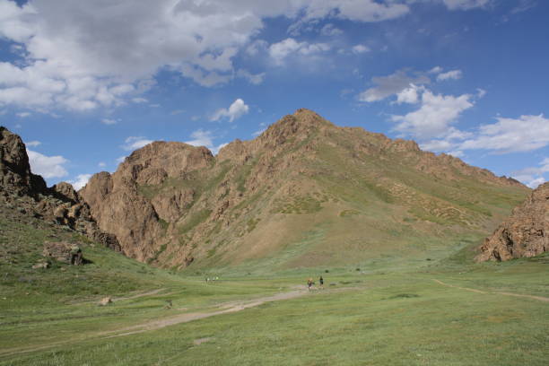 Gurvan Saikhan National Park in the vast desert, Gobi, Mongolia. stock photo