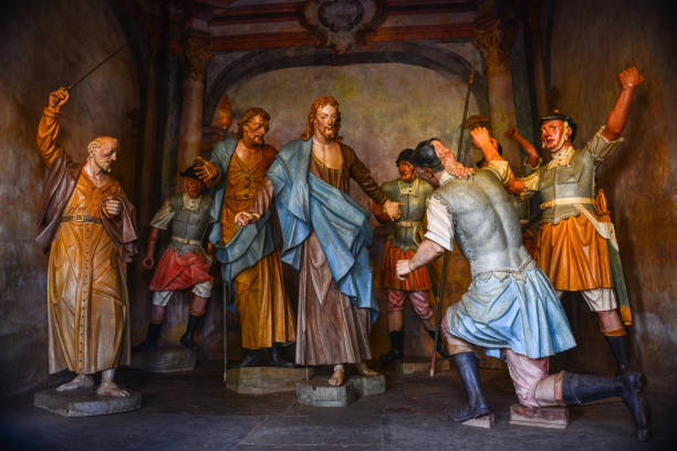 istock Polychrome sculptures by baroque artist Aleijadinho in Congonhas 1433019457