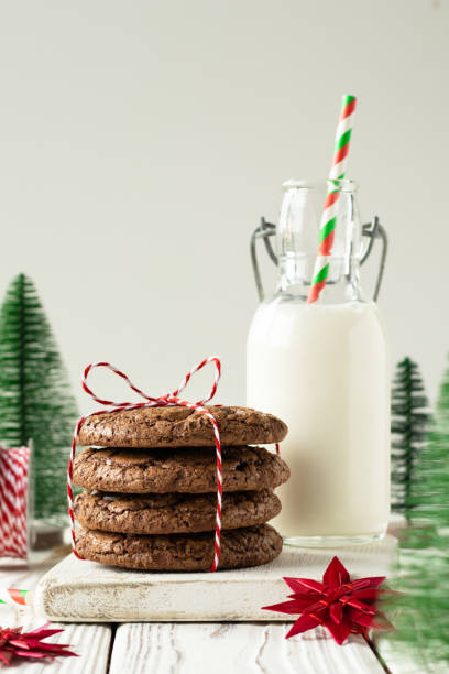 istock Chocolate cookies christmas style 1433027042