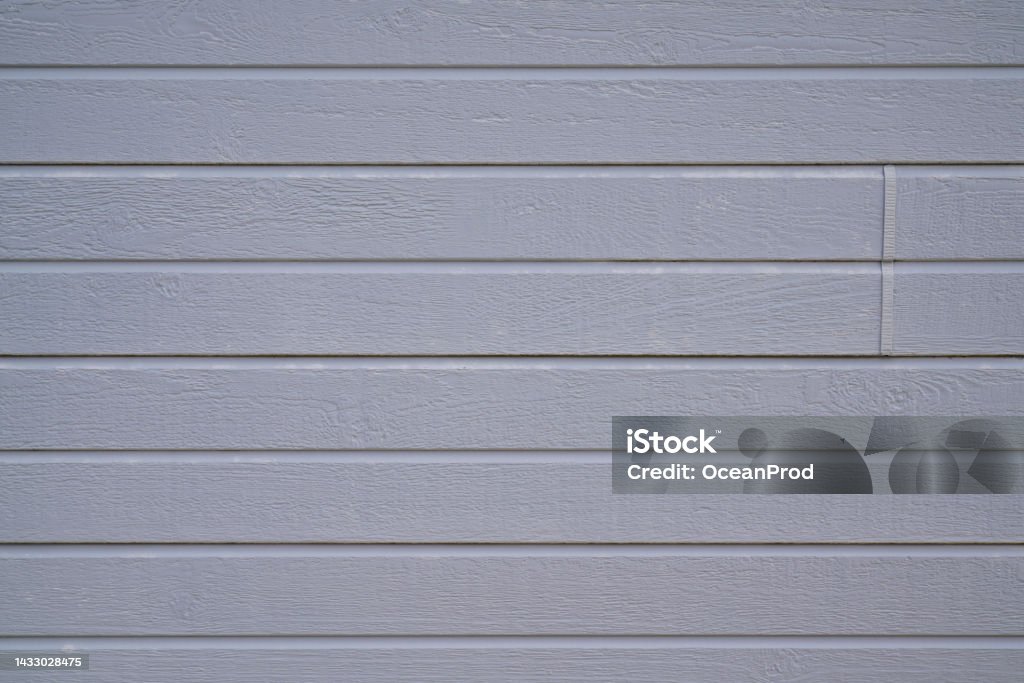 line textured grey wood wall background of wooden planks gray fence facade Abstract Stock Photo