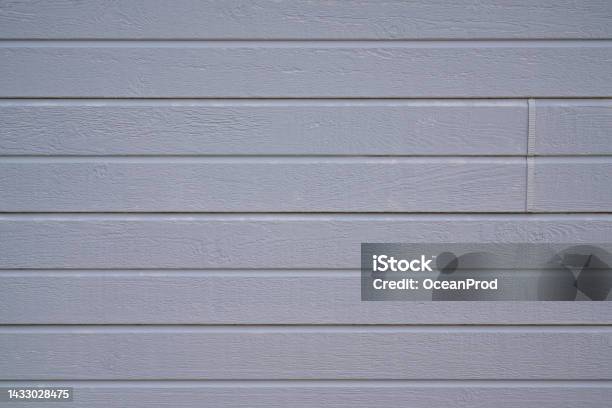 Line Textured Grey Wood Wall Background Of Wooden Planks Gray Fence Facade Stock Photo - Download Image Now