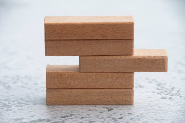 istock Wooden blocks with customizable space for text or ideas. Copy space 1433028626