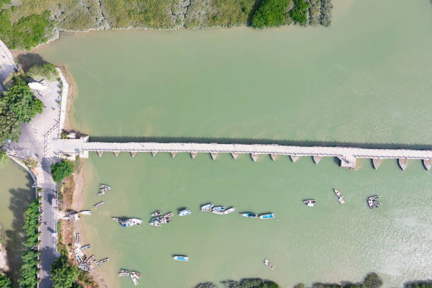 istock Aerial view of ancient stone bridge 1433029897