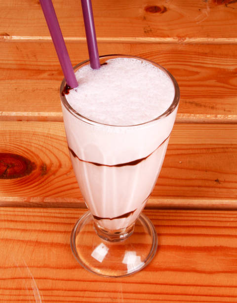 istock milkshake on wooden background 1433033559