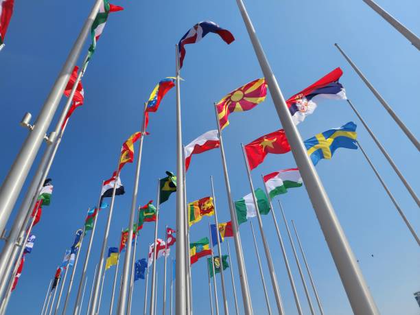 istock Flag Plaza in Doha, Qatar 1433034886