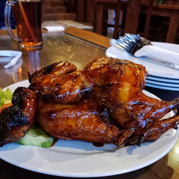 istock Soy sauce grilled chicken. 1433037969