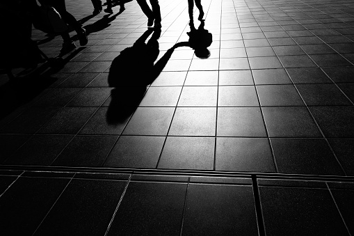 Images of shadows of people