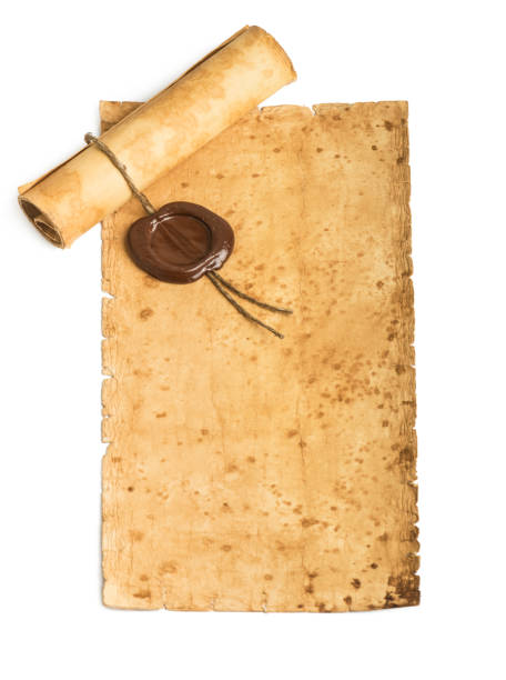 istock old paper with a wax seal isolated on white background 1433039912