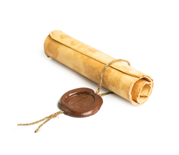 istock old paper with a wax seal isolated on white background 1433039922