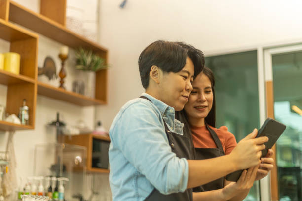 istock Startup coffee shop by LGBT partners 1433040850