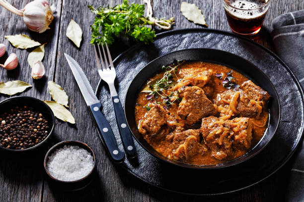 istock Flemish Stew, carbonnade, meet stew in bowl 1433046163