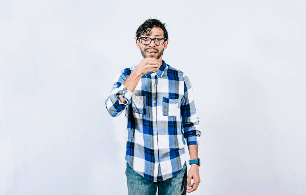 istock Gesticulation of DRINK in sign language. People gesturing DRINK in sign language isolated. Deaf and dumb person showing DRINK in sign language. Nonverbal communication concept 1433048691
