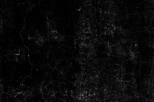 Old Rough Dirty Scratch Dust Grunge Black Distressed Noise Grain Overlay Texture Background.
