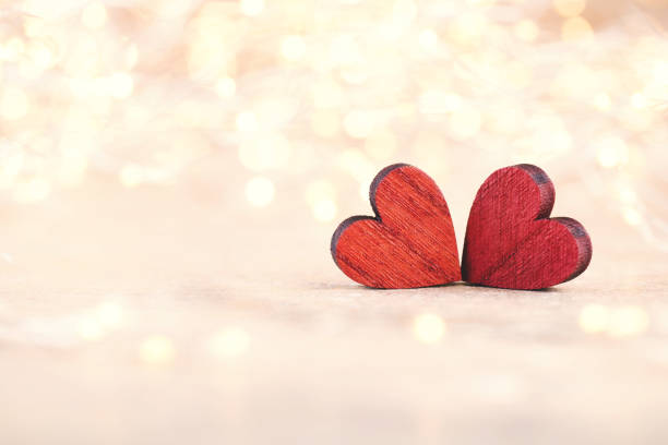 istock Red heart bokeh background, valentine day greeting card. 1433052392