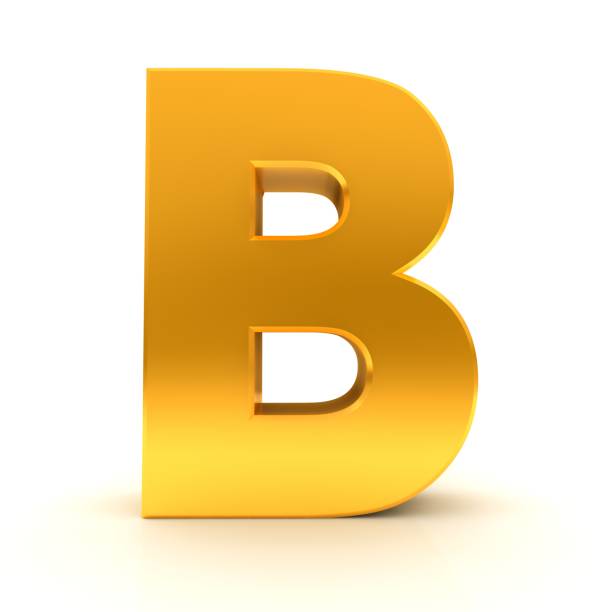 istock B letter golden sign 3d rendering 1433052690