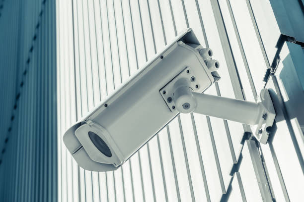 istock Outdoor street CCTV Security camera 1433053586