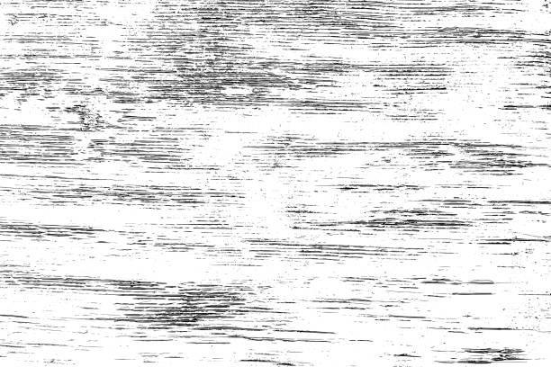 Distressed wood texture Distressed wood texture. Black grainy texture on white background. Dust overlay textured. Grain noise particles. Rusted white effect. Grunge design elements. Vector illustration, EPS 10. dirty wood stock illustrations