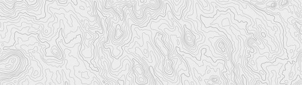 Topographic map patterns, topography line map. Outdoor vector background, editable stroke Topographic map patterns, topography line map. Outdoor vector background, editable stroke. relief map stock illustrations