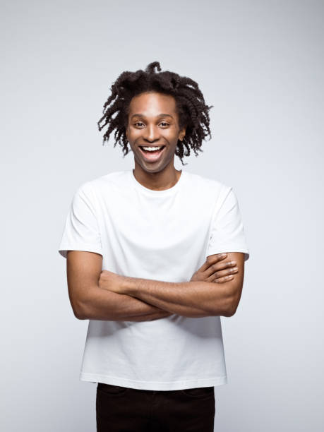 istock Potrait of friendly man in white t-shirt 1433066048