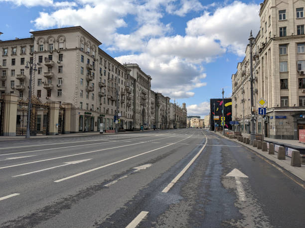 istock COVID-19. Tverskaya street 1433066230