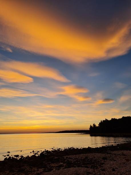 istock Vertical shot of a beautiful sea during the sunset 1433068287
