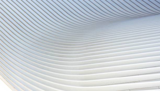 istock 3D rendering of white wavy lines as a background 1433068529