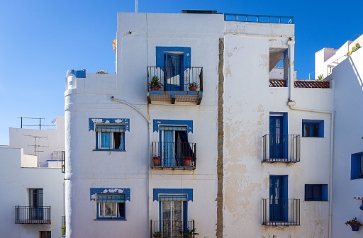 View of Otranto houses (Lecce, Apulia - Italy). Otranto is the easternmost city in Italy and this is called \