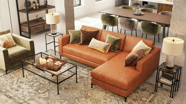 istock Modern apartment living room interior 1433072619