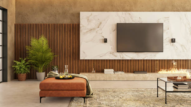 istock Modern apartment living room interior 1433072638