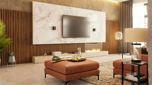 istock Modern apartment living room interior 1433072659