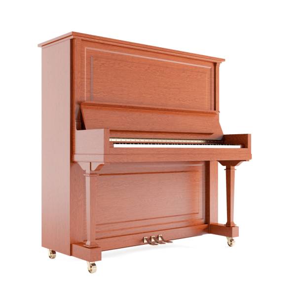 istock Classic piano isolated on a white background. 1433080744