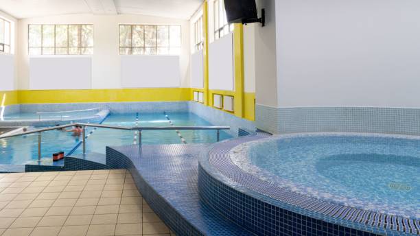 istock Swimming pool in the sports complex. 1433081519