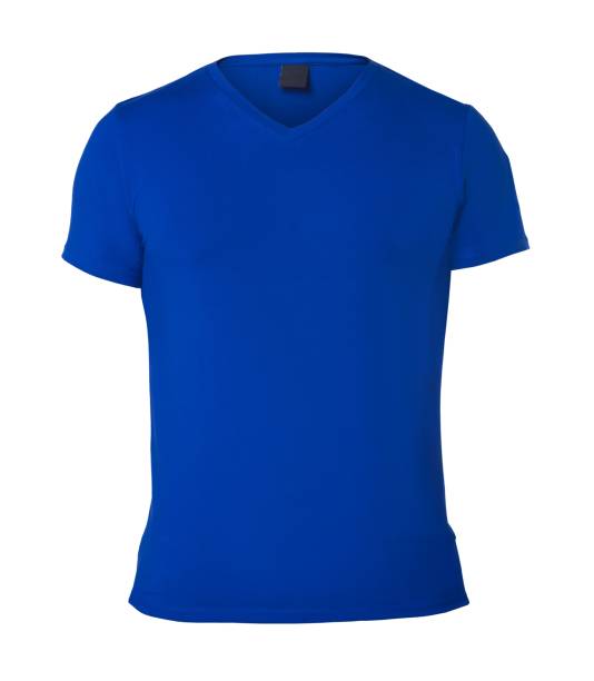istock Blue T-shirt isolated on white 1433081940