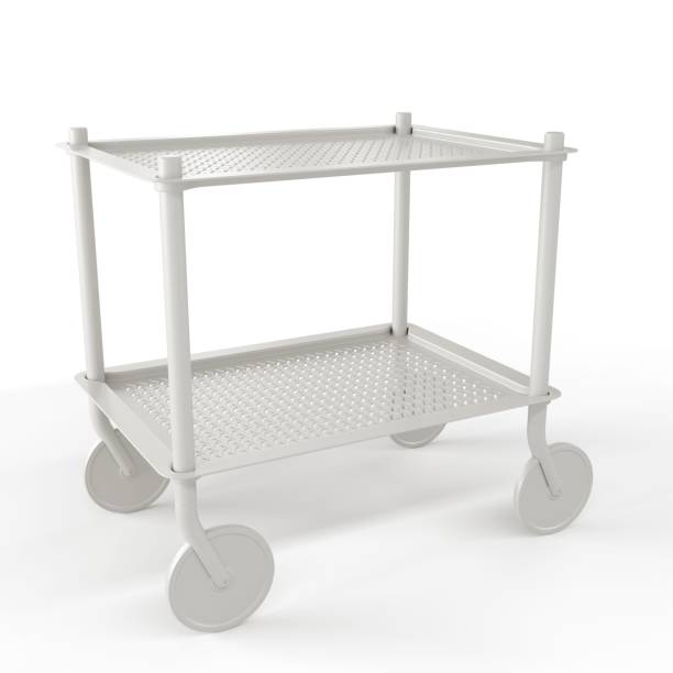 istock White service trolley isolated in white background 1433082753