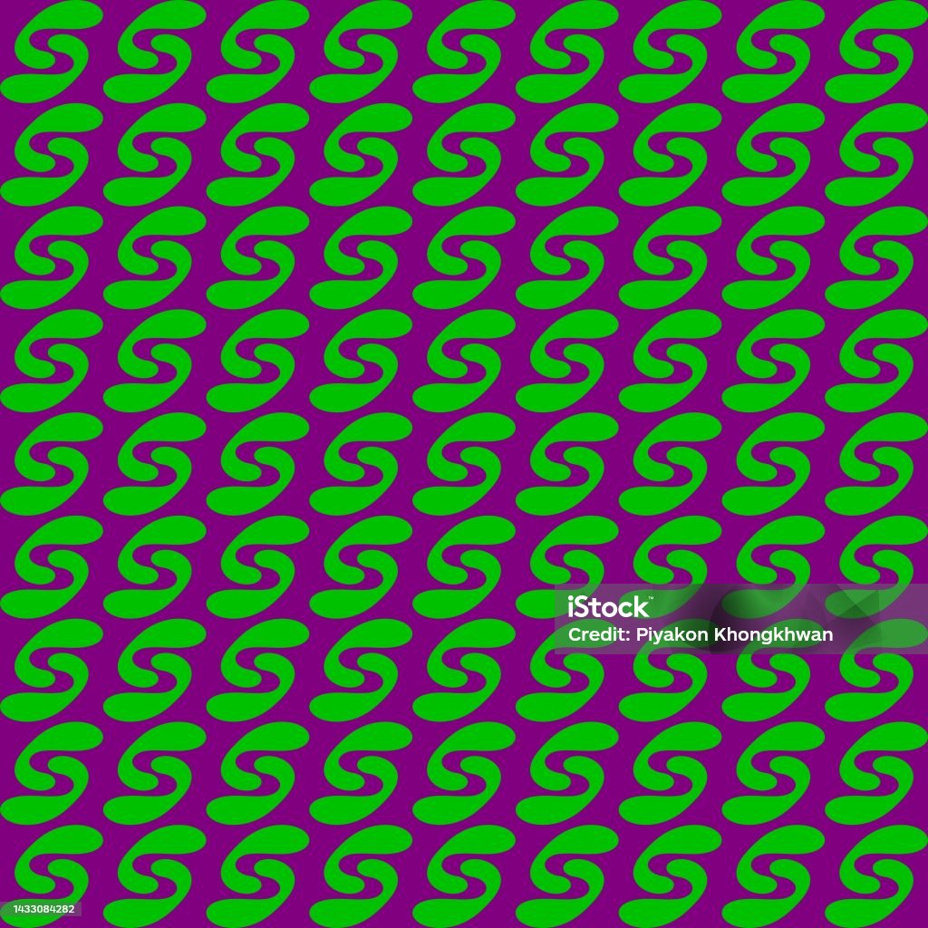 Purple And Green Seamless Pattern Stock Illustration - Download Image ...
