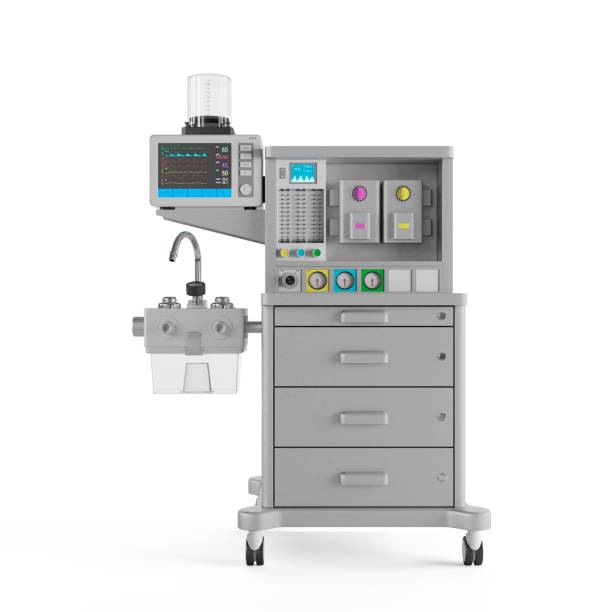 Air medical system devices. Oxygen supply in hospital surgery ward.