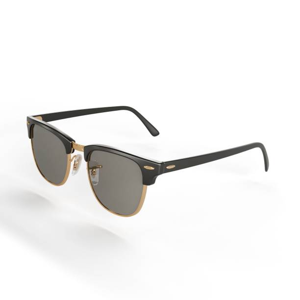 istock 3D rendering of sunglasses floating on white background from the side 1433087843