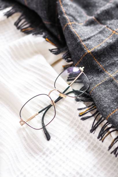 istock Vertical shot of optical glasses on a bed 1433088720