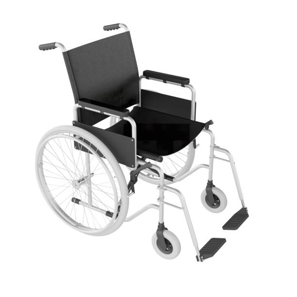 istock Closeup of a 3d rendered wheelchair 1433088766