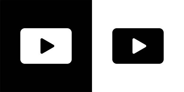 stockillustraties, clipart, cartoons en iconen met playe button icon. - handleiding