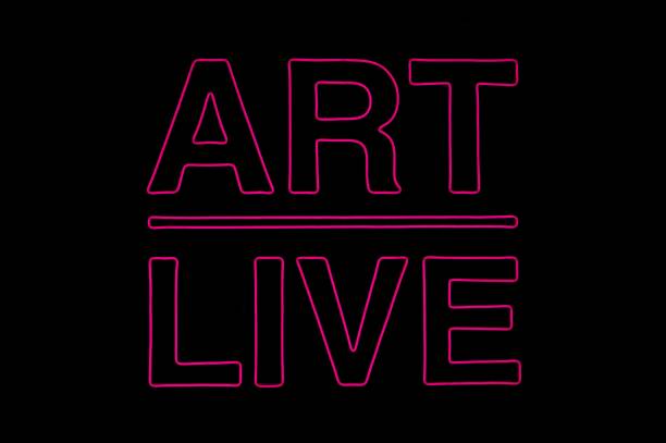 istock Bright pink linear text 